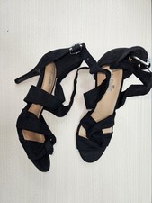 Wallis Black Strappy Heeled