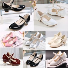 Kids Girls Party Leather Shoes