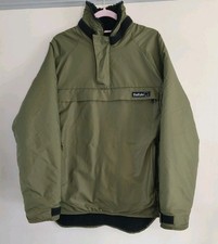 BUFFALO MOUNTAIN SHIRT OLIVE GREEN SMOCK JACKET COAT PILED LINING SIZE 42 44