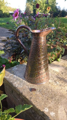 Antique copper jug 26cm - copper,