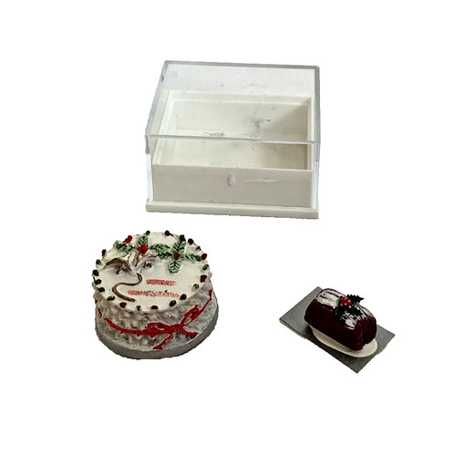 Dolls house round christmas - dolls,