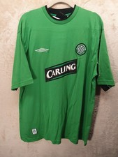 Glasgow Celtic Authentic Umbro XL Vintage Training Shirt Larsson Era