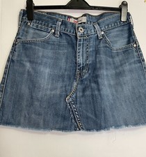 Levis Denim Skirt Red Tab 503 Loose Fit Re Worked Size 30 Waist 15" Long