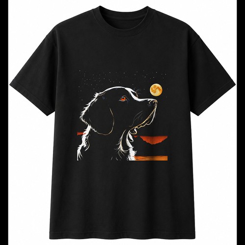 Sprocker fantasy art dog - fantasy, lover