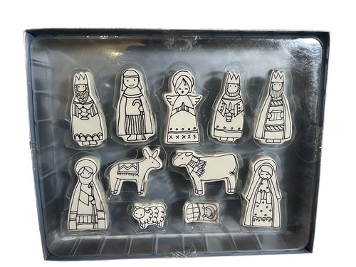 Winter dreams ceramic nativity - winter,