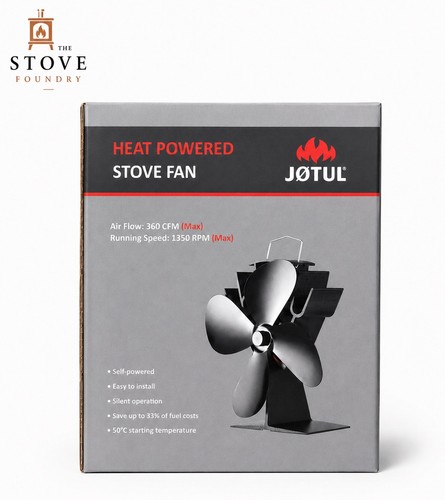 Jotul stove fan - heat, powered