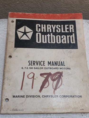 1980 chrysler outboard 5 - chrysler, 7.5