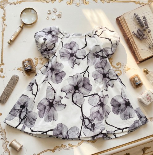 Girls floral smock dress puff - girls,