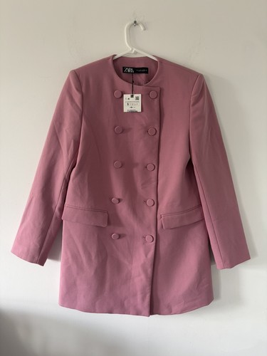 Zara pink coat jacket - pink,