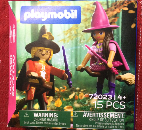 Playmobil wizard and - witch, on
