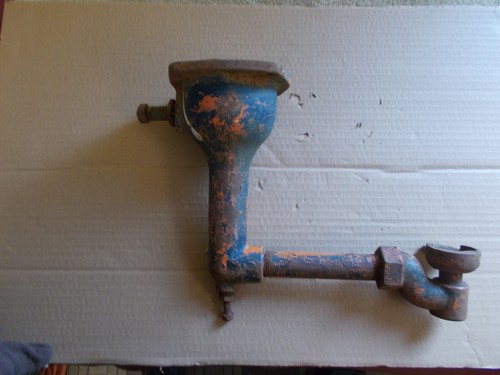 Vtg oil gas hand crank - hand, ~~