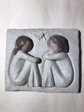 Willow Tree Plaque - Friendship. Approx. 12cm x 10 cm