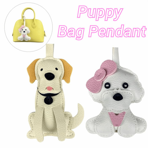 Decorative hanging leather dog - leather,