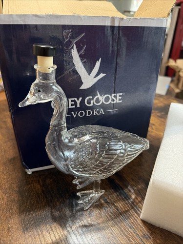 Goose whiskey glass decanter - glass,
