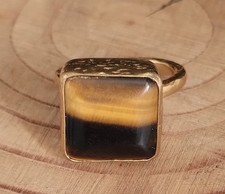 Vintage Square Tigers Eye