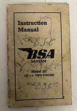BSA Bantam Pocket Instruction