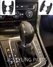 Carbon Fibre DSG Gear Selector & Paddle Shifters For VW GOLF MK7 MK7.5 R GTI GTD