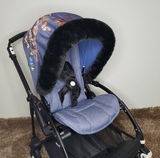 Luxury Pram Fur Hood Furs Trim
