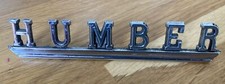 Humber (Sceptre?) Chrome Classic Car Badge/ Emblem. V Nice. Dry stored since 80s