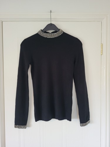 Warehouse black jumper - black,