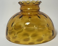 10" Fitter Glass Amber Coin