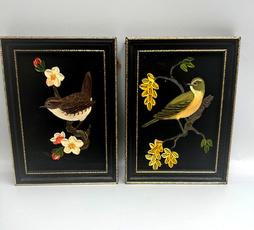 Pair vintage oil - oil, &