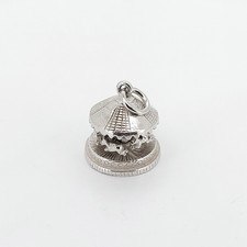 Vintage Silver Carousel Charm