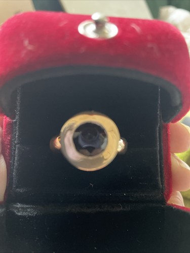 Black onyx princess ring - black,