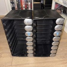 2 x Logic 3 ps1 playstation 1 game storage tower - holds 16 games. 