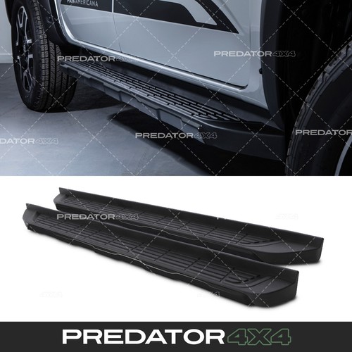 Black side steps aluminium - black,