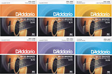 D'Addario EJ 80/20 Bronze Acoustic Guitar Strings - Choice of 6 guauges