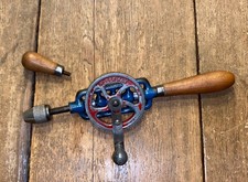 VINTAGE FLEETWAY HAND DRILL DOUBLE PINION CARPENTERS WOODWORKING OLD TOOLS