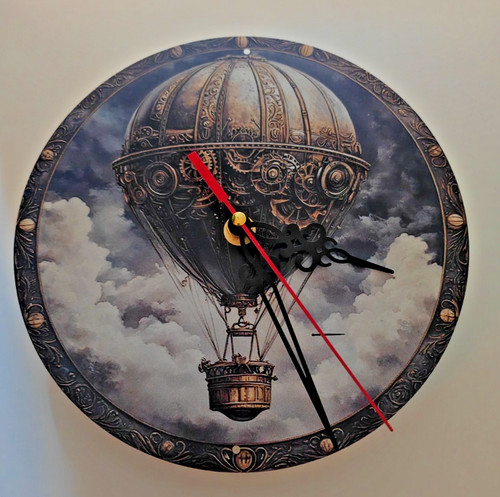 Steampunk air baloon tin - air,