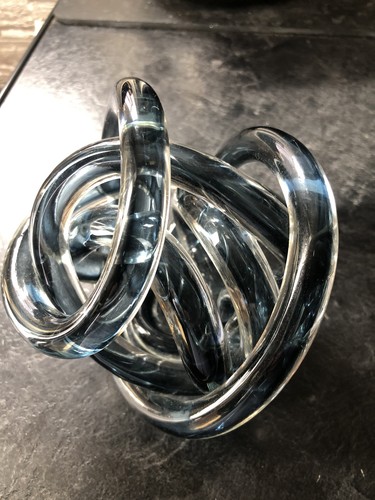 Vth murano clear encased blue - murano,
