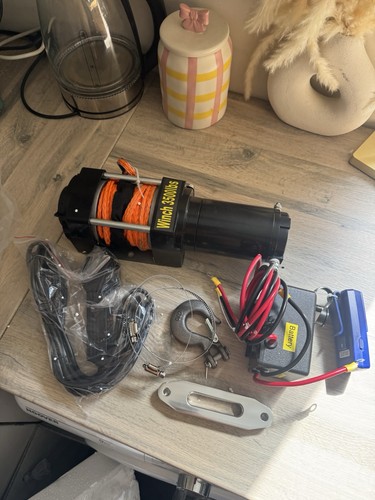 Electric winch 12v - electric, 3500lbs