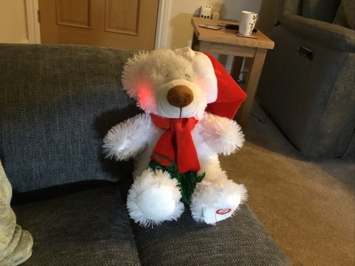 Christmas musical plush bear - musical,