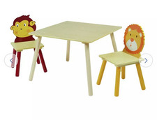 Liberty House Kids Toys Jungle Kids Table & 2 Chairs - Box Opened
