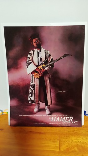 Hamer guitar 1990 print - ad,