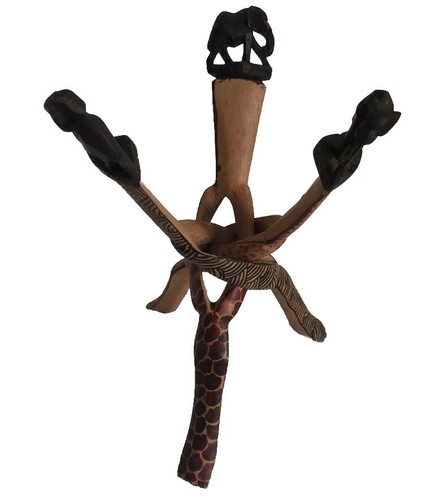 Carved interlocked wood - carved,