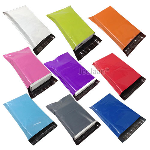 Coloured mailing bags plastic - coloured,