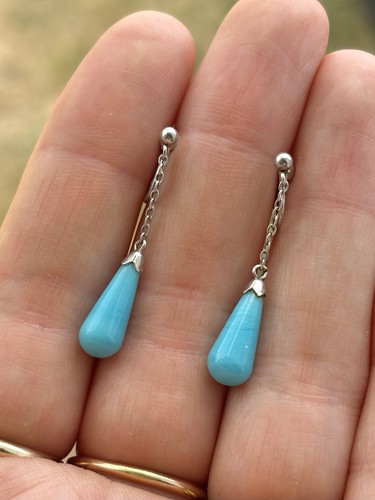 Vintage sterling silver drop - vintage,