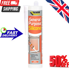 Everbuild EVBGPSCL General Purpose Silicone Sealant, Clear, 280 ml