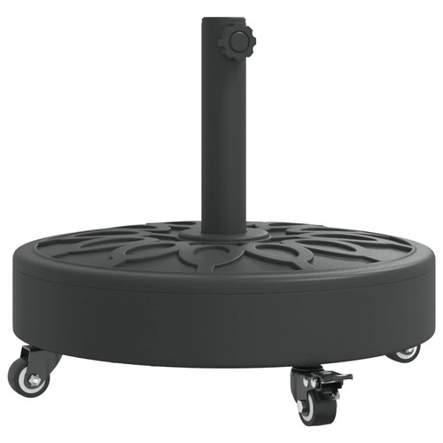 Parasol base with - wheels, for