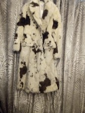 Cow Print  Faux Fur Coat Top