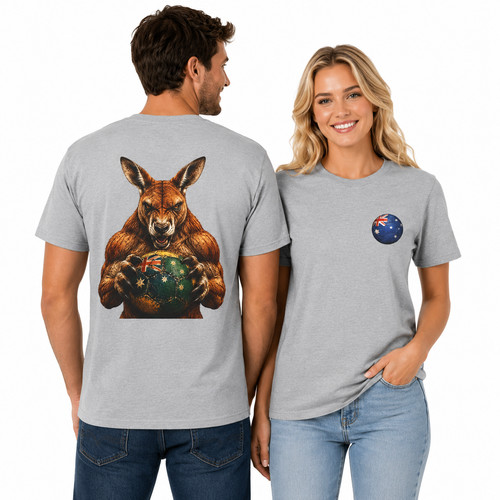 Kangaroo soccer ball shirt - soccer,