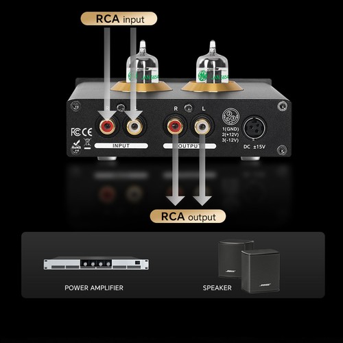 Plug vacuum tube phono - eu,