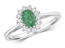 Real Emerald and Diamond Ring