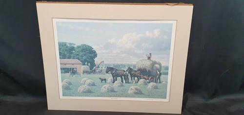Farming scene haymaking - farming, "haymaking"