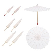 6Pcs Paper Umbrellas
