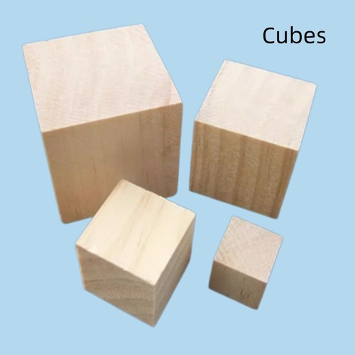 Wooden craft supplies blocks - wooden,